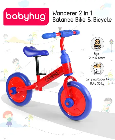 BabyHug 2-in-1 Bicycle  Balance Bike – Perfect for Little Adventurers!