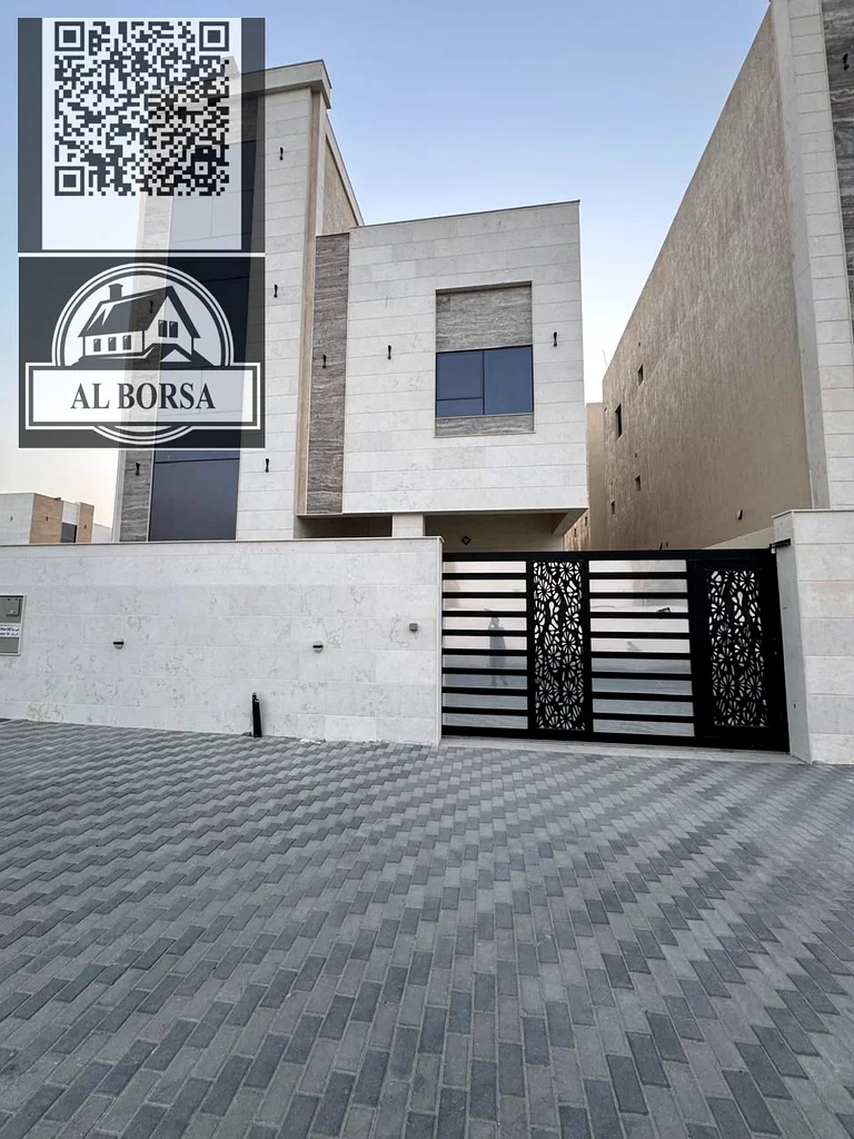 🏡 For sale, a corner villa in Al Helio 2, Ajman, 6 master bedrooms, a maid's room, a majlis, a hall, and a nanny room, including registration fees. I63911197556482112