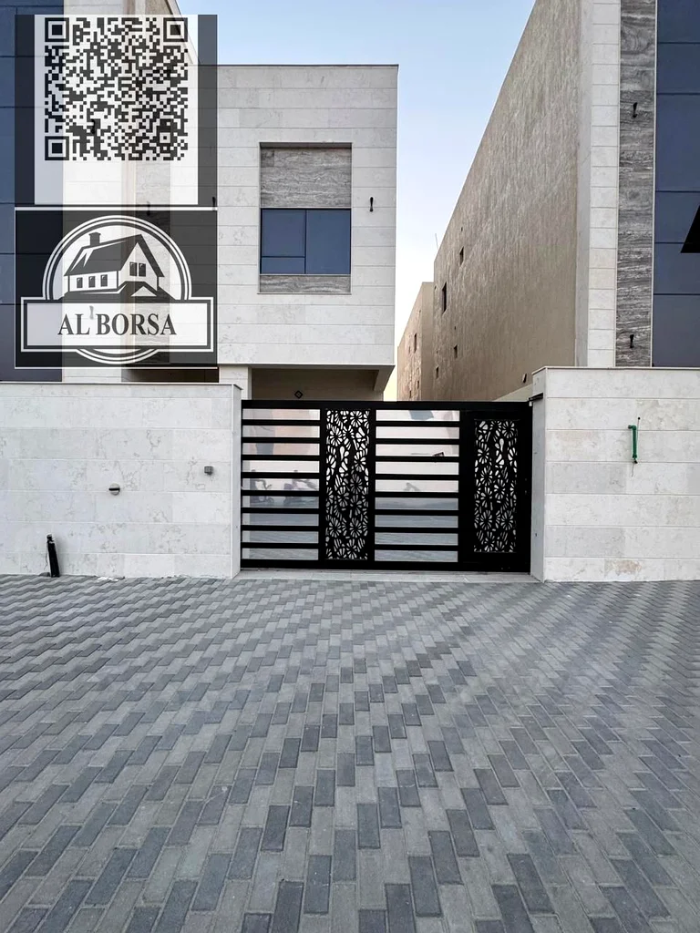 🏡 For sale, a corner villa in Al Helio 2, Ajman, 6 master bedrooms, a maid's room, a majlis, a hall, and a nanny room, including registration fees. I63911197556482113