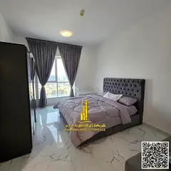 The most luxurious and beautiful two-bedroom apartment, furnished for monthly rent in Ajman, spaciou