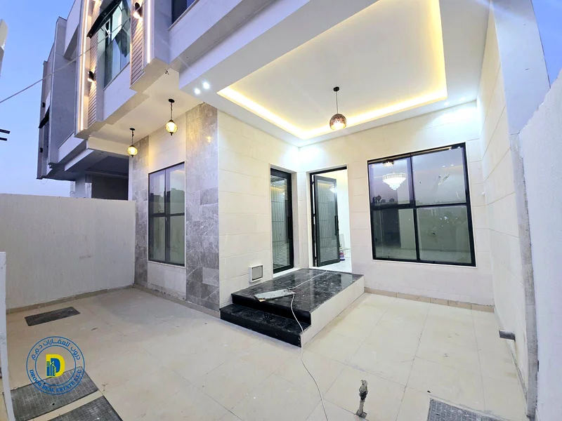 Two-story townhouse villa, Al Helio 2, corner, without annual fees, without service fees, including registration fees, freehold for all nationalities63911938257027111