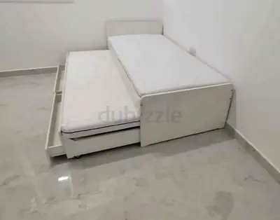 Ikea slakt bed frame with under bed and 2 storage drawers underneath