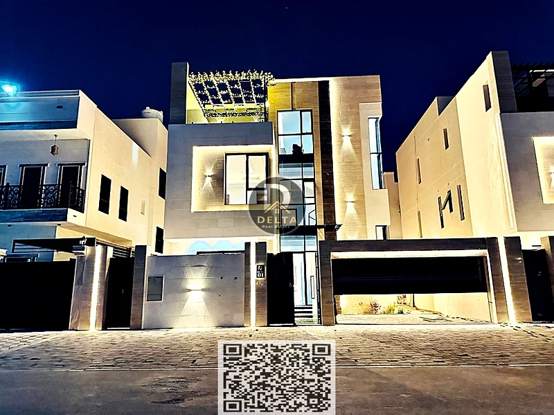 📌 For Sale: New 3-Story Villa + Elevator & Hitachi Central Air Conditioning, Ultra Deluxe Finishing, and Swimming Pool🏡 in Al Helio 2 - Ajman63912467200643110