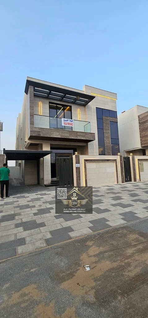 Luxury Villa for Sale in al Bahia Ajman | 5 master bedrooms | Majlis + 2 Halls | Modern kitchen | Free hold for all nationalities63884499707777111