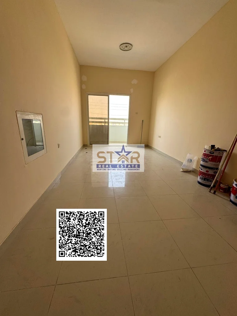 Studio for annual rent in Ajman Al Hamidiya area, close to the court With a large balcony. Maintenance is the responsibility of the owner. Price is di63709678734979114