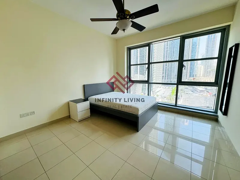 شقة بغرفة نوم واحدة مفروشة جزئيًا مع منظر على النافورة وبدون مبرد63770231600514112