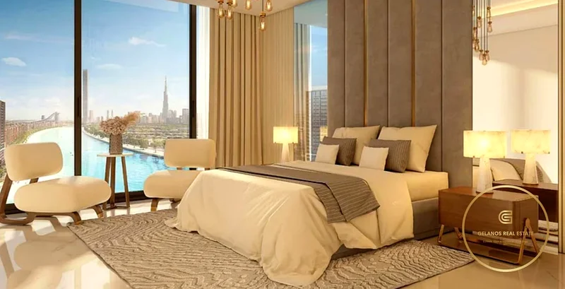 1BR | High Floor | Full Lagoon View | Riviera Reve, MBR City63976948088579110