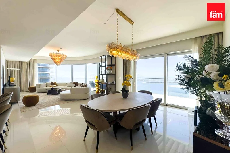 Full Palm Views | 3BR furnished | Private Beach63733404440321114