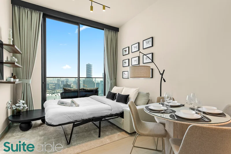 Chic 1-Bedroom Apartment in Binghatti House, JVC63835782539139113