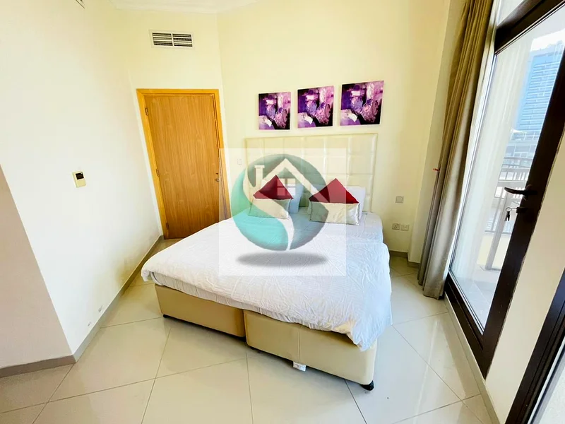 غرفة نوم واحدة مفروشة بالكامل بإطلالة على المسبح بسعر 60,00063764688279811114