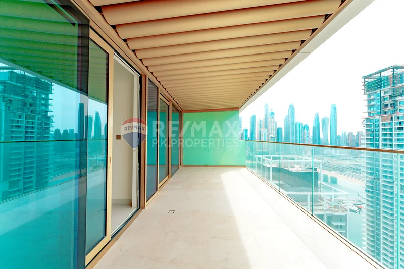مارينا وبحر ونظرة على النخيل | طابق عالي | جديد بالكامل63733317867395112