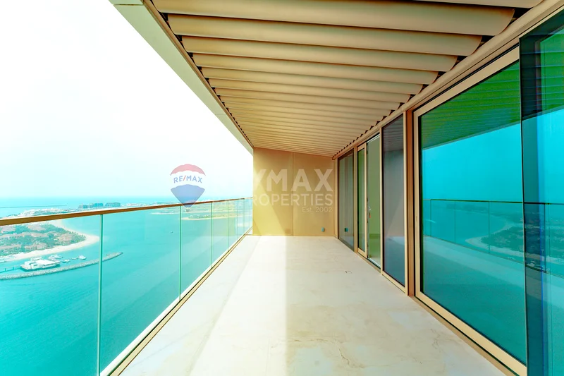 مارينا وبحر ونظرة على النخيل | طابق عالي | جديد بالكامل63733317867395111