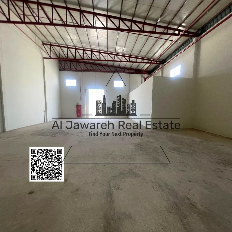مستودع للإيجار، مساحة 3315 قدم مربع، كهرباء 25 كيلوواط، أي نشاط64060444608386114