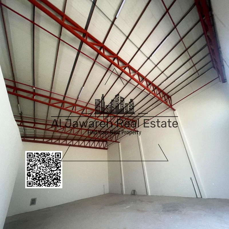 مستودع للإيجار، مساحة 3315 قدم مربع، كهرباء 25 كيلوواط، أي نشاط64060444608386111