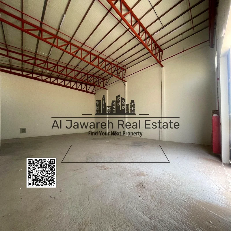 مستودع للإيجار، مساحة 3315 قدم مربع، كهرباء 25 كيلوواط، أي نشاط64060444608386112