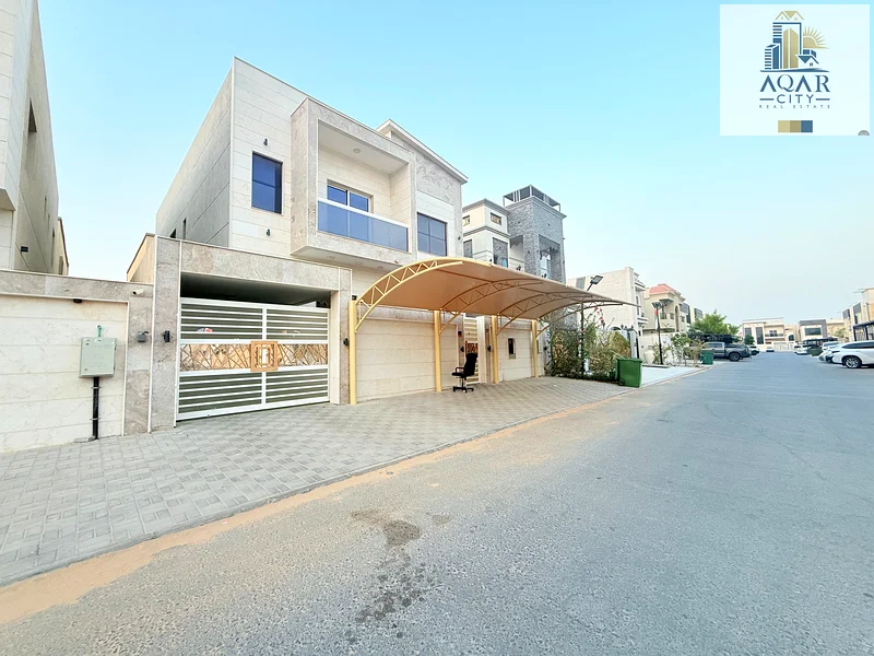 فيلا للإيجار، واجهة حجرية، خمس غرف نوم رئيسية، منطقة الياسمين، عجمان63720142046337111