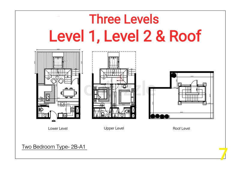 Triplex 2 bedroom, Three Floors Al Raha lofts63840266748675111