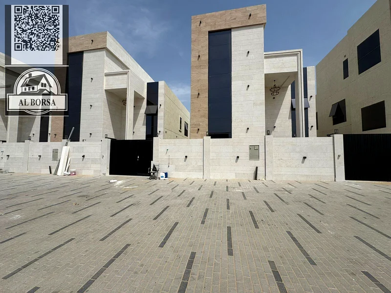 🏡 For sale a villa in Al Helio 2, Ajman, 5 master bedrooms, a maid's room, a majlis and a hall, freehold for all nationalities, the price includes re63912467166978113