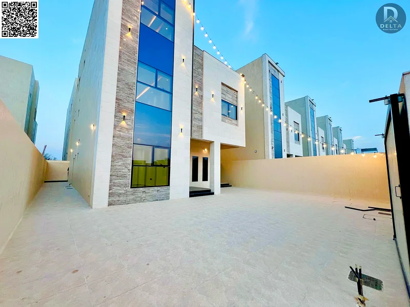 For sale - Luxury villa in Al Helio 2 - Ajman | Two floors + roof | 6 master bedrooms | Majlis and hall | Modern kitchen | Maid's room and laundry roo63912154681730111