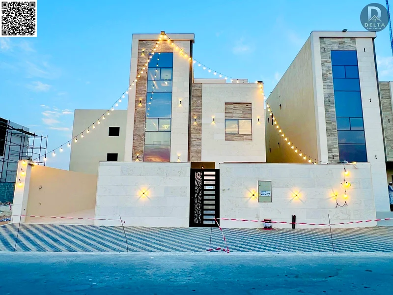 For sale - Luxury villa in Al Helio 2 - Ajman | Two floors + roof | 6 master bedrooms | Majlis and hall | Modern kitchen | Maid's room and laundry roo63912154681730110