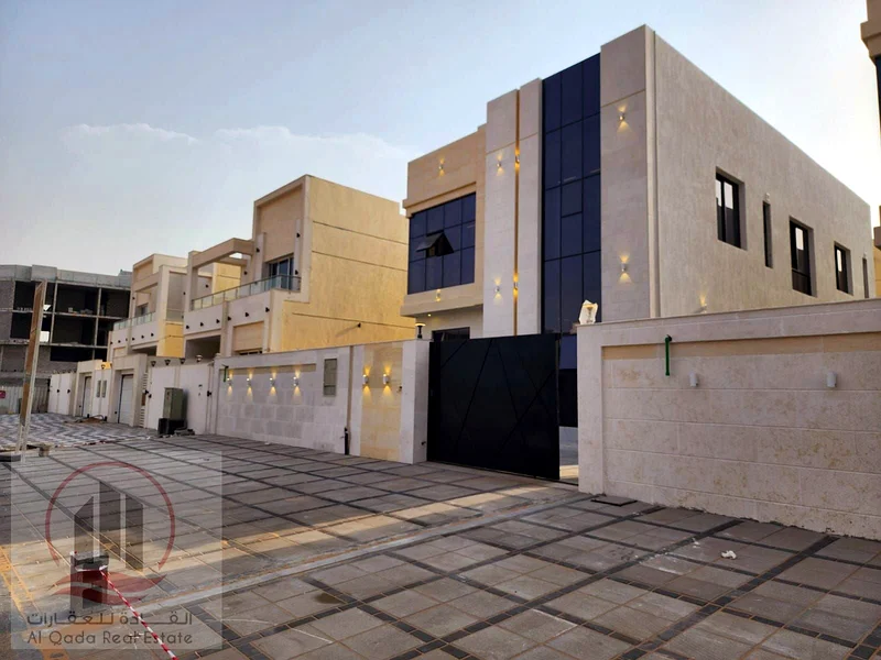 Villa for sale in Al Helio 2, Ajman.including registration fees. The villa has a swimming pool (5 master bedrooms, a large living room, a laundry room63912253725185111