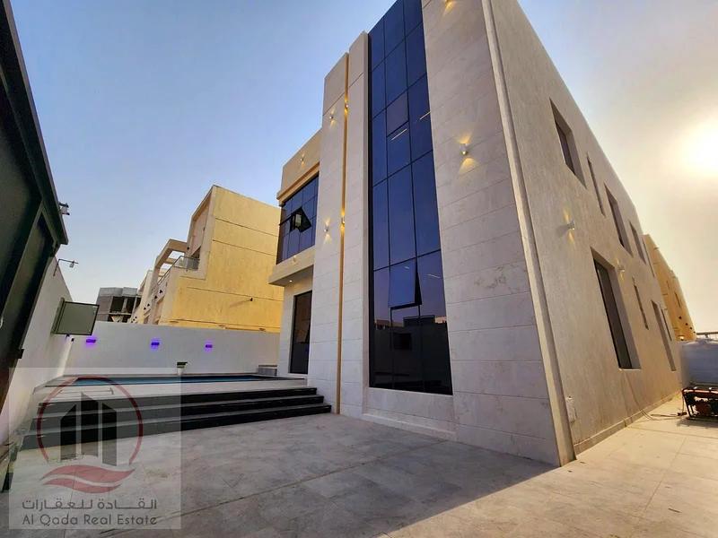 Villa for sale in Al Helio 2, Ajman.including registration fees. The villa has a swimming pool (5 master bedrooms, a large living room, a laundry room63912253725185112