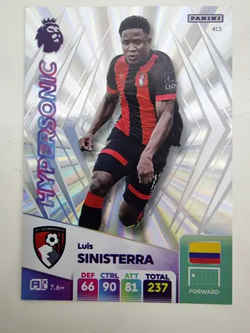 Luis Sinisterra Premier League Trading Card
