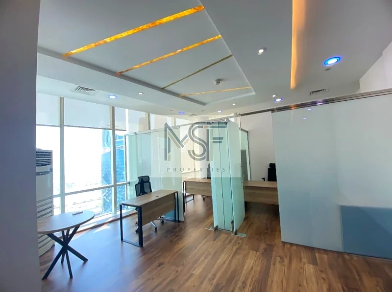 Fully Fitted || Near to Metro || with 1 Glass partition || Sami furnished office63816206936961112