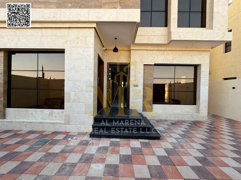 For sale - a spacious villa in Al Bahia Al Asoul - Ajman | Area 3014 square feet | Two floors + roof + courtyard | 6 master bedrooms | Majlis and hall63884375200770112