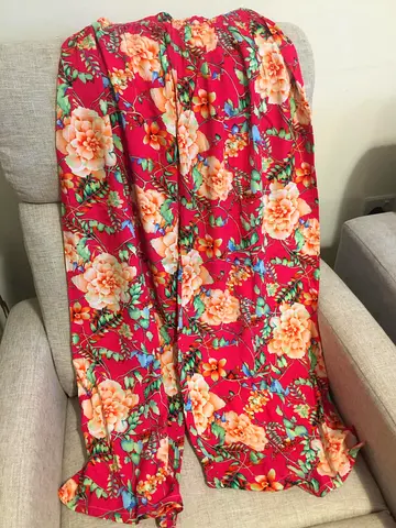 Pink Floral Pants