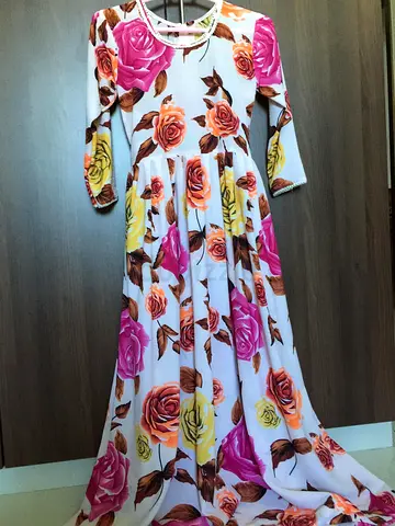 Long Floral Gown Dress