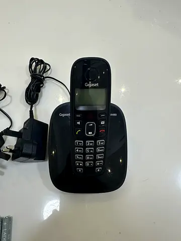 Cordless Phone Gigaset A490 Dual Handset with New Ikea Batteries.