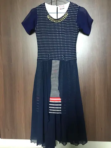 Navy Blue Girls Dress