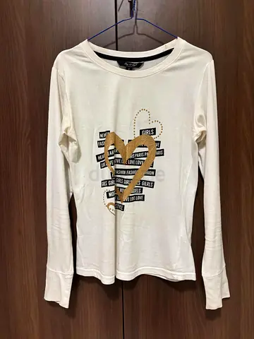 White Long Sleeve T Shirt