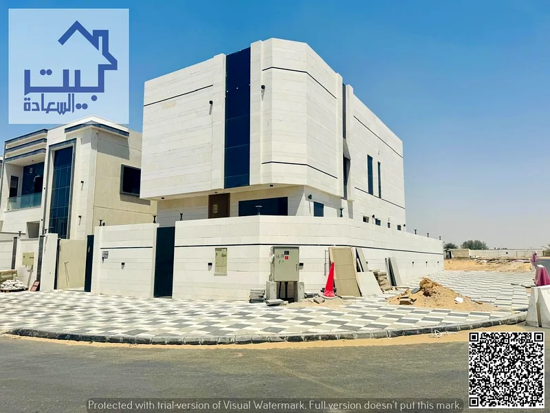 فيلا فاخرة للبيع في منطقة الهيليو 2 في عجمان على الزاوية بسعر 1,750,000 درهم شامل التسجيل والملكية الكاملة63912796304641110