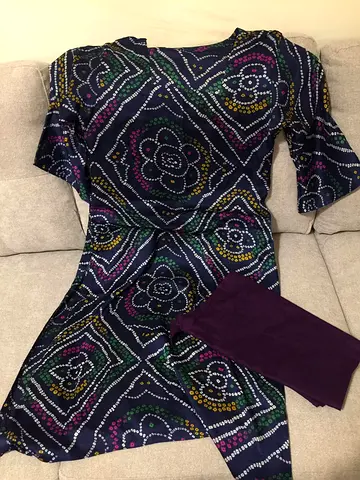 Navy Blue Salwar Kameez (2 pc)