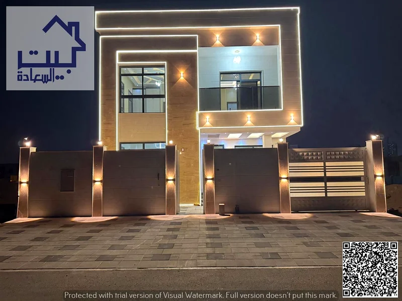 فيلا فاخرة للبيع في عجمان الحمراء 2 بجوار أزها قرب الشارع الرئيسي، 3 أدوار، السعر يشمل رسوم التسجيل63912796276097111