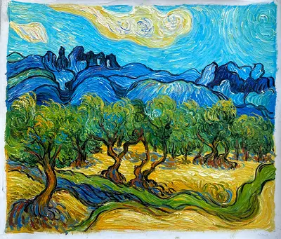 Stunning Vincent van Gogh Inspired Art Piece - Oil On Canvas 65 x 56 cm