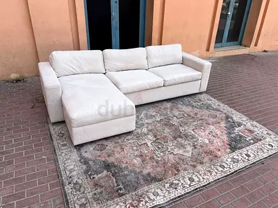 Stylish West Elm L-Shaped SofaBed with storage