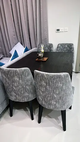 4 seater Modern Solid Wood Dining Set with Stylish Chairs- Not Ikea/ Sharjah Quality