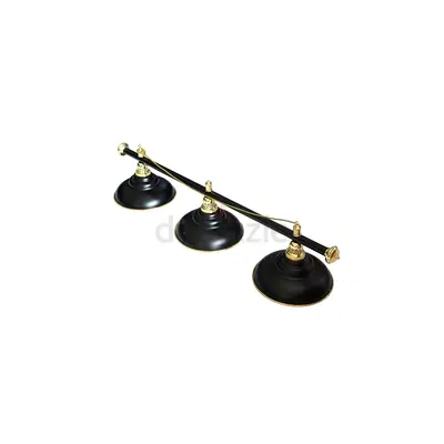 New 3 Shades Billiard Lamp Black