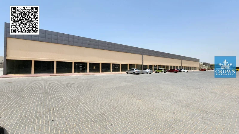 🏢 Commercial Showroom with Mezzanine – For Rent in Al Jurf Industrial 3, Ajman 🏢64074559634433110