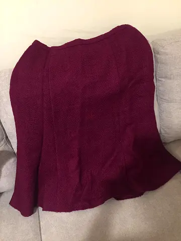 Vintage Magenta Midi Skirt