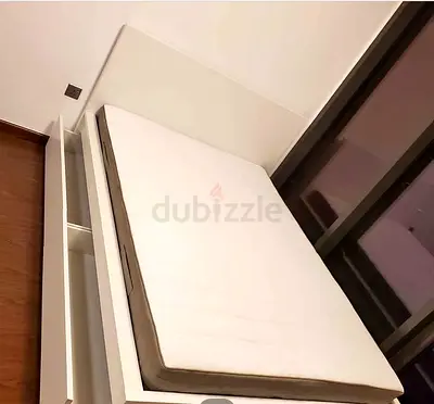 IKEA Malam double bed 140×200cm bed with 2 storage drawers underneath and Ikea mattress