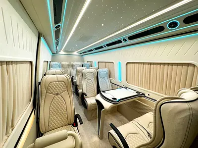 Mercedes Benz Sprinter 519 16 passenger luxury vehicle