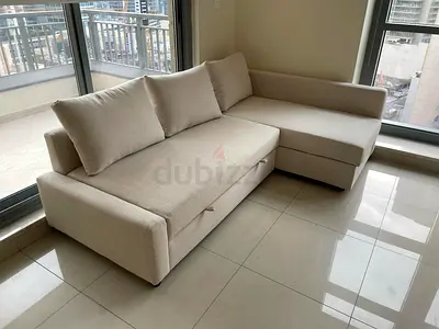 IKEA Stylish and Modern L-Shaped Sofa Bed for Sale