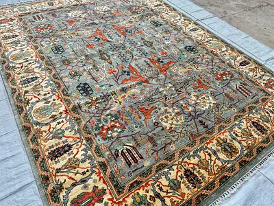 2.7 x 3.6 meter | New Handmade Beautiful Serapi Bidjar Carpet