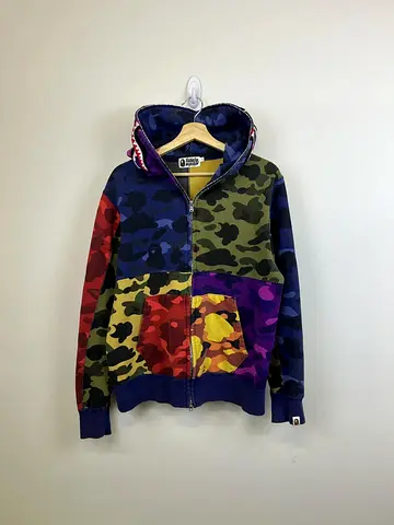 Bape Mix Camo Full Zip Hoodie