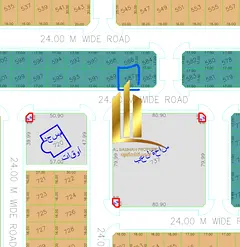 Residential land for sale in Rawdat Al Qurt - Sharjah | Prime location directly in front of the Play