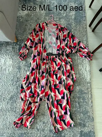 2 piece set kimono and pants size M/L